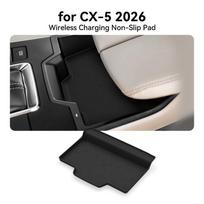 Mazda CX-5 Wireless Charging Anti-Slip Silicone Pad, Compatible with 26 Models - Center Console Protection & Modification Product gray