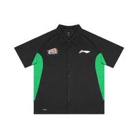 Li Ning CBA 25-26 Season Liaoning Team Casual Polo Shirt Unisex Tops Black Green ASHV369-1 M