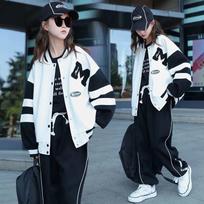 Two-piece Sportswear for Girls In Autumn, Middle and Large Children, Junior High School Students 110 balta