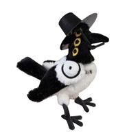 Tiger Crow Prop Kpop Demon Hunters PP Cotton Movie Plush Toy Tiger Plushie Doll KPop Demon Hunters Merch Birthday Gifts For Fans black