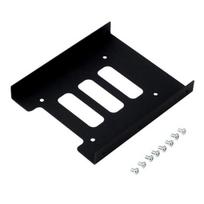 2,5–3,5 colio SSD HDD kietojo disko dėklo tvirtinimo laikiklio komplekto adapteris kompiuteriui black