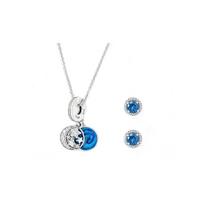 Pandora Starry Fairy Tale Earrings And Necklace Set Women Jewelry ZH0020 Box white