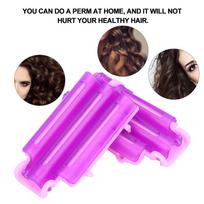 45pcs Crinkle Design Hair Perm Clips PP Curly Hair Makers Volume Hair Rollers  Salon Use purple