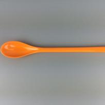 Saldi spalva Plastikinės Ilgos Rankenos Desertinės Šaukšteliai Vakarienės Arbatos Šaukštelis Stalo Indai Įrankiai Maišyti Kavą Virtuvės Samteliai Sriubos oranžinė