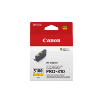 Canon PFI-5100Y Yellow/Geltona rašalinio spausdintuvo rašalo kasetė, 14,4 ml
