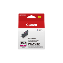 Canon PFI-5100M Magenta/Purpurinė rašalinio spausdintuvo rašalo kasetė, 14,4 ml