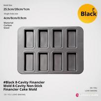1Pcs 8 Mold Baking Tray Mini Loaf Pans Toast Muffing Non Stick Pan Oven Baking Molder Cupcake Mold Baking Tools For Home Use A gray