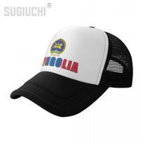 Mesh Cap Hat Mongolia Letter Flag Emblem Trucker for Unisex WoUnisex born All the people Retro Baseball Caps Cool One Size white