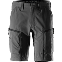 SNICKERS WORKWEAR ServiceLine Stretch 6114 trumpos darbo kelnės su šlaunų kišenėmis, pilkos