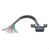 Female to Open Cable OBD2 16-pin Automobiles for Vehicle DIY OBDII with Underdash Mount gray