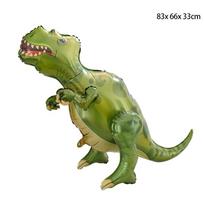 Dideli 4D dinozaurų foliniai balionai Džiunglių gyvūnas Kūdikių berniukų gimtadienio vakarėlio prizai Juros periodo stovintis drakonas Oro balionai Vaikų žaislai as show beige
