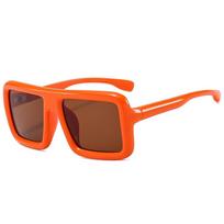 Big Oversized Square Sunglasses Punk UV400 Protection Lady Shades Thick Frame Sun Glasses for Women & Men