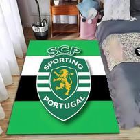 Sporting Portugal SCP Logotipas Žalias Kilimas Miegamajam ar Svetainei  Tinka naudoti kaip neslystantis kilimėlis svetainės, miegamojo sofoms 40x60cm( 15x23in ) white