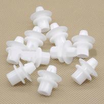 10pcs Bumper Fender Clips For Smart Fortwo white