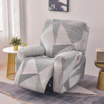1/2/3 Seater Recliner Stretch Sofa Slipcover Sofa Cover Furniture Protector Couch Soft With Elastic Bottom Kids, Spandex 2-seater gray