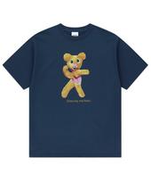 MAHAGRID Dancing Machine Tee Navy(Mg2Fmmt507A) Navy/L beige