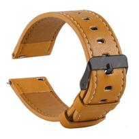 22 mm odinis dirželis Samsung Galaxy Watch 46 mm SM-R800, Watch 3 45 mm SM-R840, Gear S3 SM-R760 SM-R770 laikrodžiui, apyrankė 22mm brown