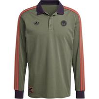 Adidas Originals Kvėpuojantis Dryžuotas Ilgomis Rankovėmis Polo Marškinėliai Vyrams Viršutiniai drabužiai JN0253 2XL gray