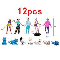 New Anime K-Pop Demon Hunters Figure Set - Rumi Mira Zoey Tiger Statues Kids Desk Decor Ornament Collectible Figurine Toy red