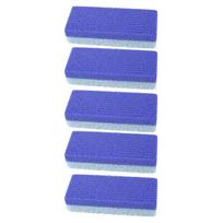 Pėdų pemza su dryžiais, dvipusė, šalinanti kietą odą ir nuospaudas, šveitiklis, profesionalus pedikiūro įrankis pėdoms 5pcs mėlyna