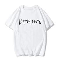 Death Note Legendary Dark Thriller Anime Iconic Logo Graphic Print Casual Streetwear Anime Fan Merch T-Shirt Top for Death Note Fans Anime Enthusiasts XL black