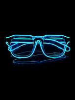 Wireless EL luminous glasses disco luminous LED online celebrity sunglasses pixel KTV bar atmosphere concert flash. Blue blue