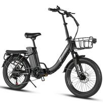 SAMEBIKE CY20 Pro sulankstomas elektrinis miesto dviratis su 36V 13Ah baterija, Shimano 7 pavarų juoda