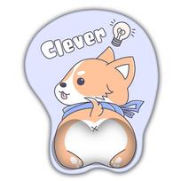 Non Slip Cute Corgi Mouse Pad Ergonomic Design Mouse Pad Silicone Wrist Guard  Gaming Setup Style 3