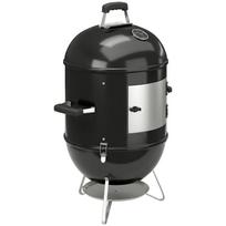 Smoker 3 in 1 with 3 Cooking Grills, Built-in Thermometer, Adjustable Ventilation, 62.5x47.5x91cm, Black 62.5 x 47.5 x 91 cm