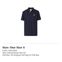 Burberry Polo marškinėliai vyriški tamsiai mėlyni 80170071 One Size 2 tamsiai mėlyna spalva
