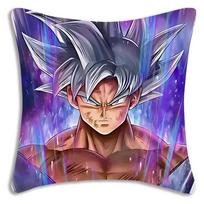 Son Goku God Silver Cartoon Pillow Covers Cartoon Sofa Decorative Home Double-sided Printing Short Plush Cute Cushion Coverbza,(1) 30x30cm