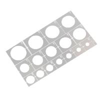Professional Model Painting Aid Car Tank Model Roadwheel Rims Sprayer Stencil Template Featuring Measurement Accuracy 1 white