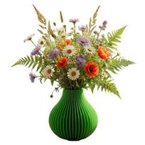 3D Printed Vase Modern Flowers Vase Decorative Vertical Textured Flower Vase for Dried & Fresh Flowers Farmhouse Coffee Table Kitchen Centerpieces brown