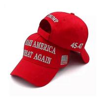 2pcs  Trump 2024 MAGA RED Hat 45-47 Baseball Cap Make America Great Again