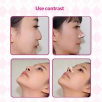 Flexible Invisible Nose Contouring Strips Non-Slip Self-Adhesive Shaping Nose Patches for Casual Daily Wear one size