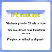 TPE Trunk Mat: Odorless, Waterproof, Wear-Resistant for Toyota Venza Modification Trunk Mat gray