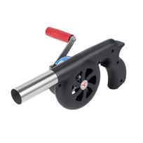Manual BBQ Air Blower with Metal Fan Blade, Hand Crank Fire Starter Tool for Camping and Outdoor Use 12x10.5x30 cm juoda