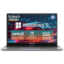 Blackview Acebook 6 nešiojamas kompiuteris su AMD Ryzen 5 3500U, 16GB RAM, 256/512GB SSD, integruota grafika, Windows 11 Home, 180° (16+256)3500U pilka