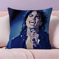 Classic Singer M-Michael Jackson Pillow Case Pillowcase Ultra Soft Skin Friendly Fabric Cloud Like Comfort & Concealed Zipper Peach skin 18*18(CM)-1Pcs