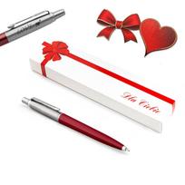 Parker Jotter Originals Raudonas tušinukas su dangteliu ir graviravimu „For You“ Valentino dienos dovana