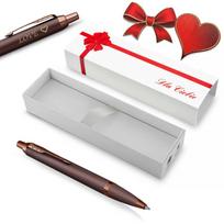 Parker IM Professionals Monochrome Burgundy tušinukas su dangteliu ir graviravimu „For You“ Valentino dienos dovana
