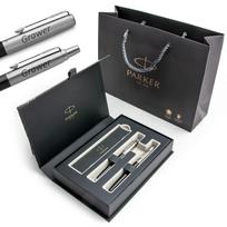 Parker Jotter Originals juodos spalvos plunksnakočių rinkinys elegantiškoje dovanų dėžutėje su graviravimu