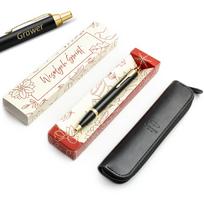 Parker IM Black GT tušinukų rinkinys su graviravimu + dėklas / kalėdinė dovana
