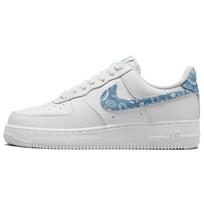Nike Womens Air Force 1 07 Essentials Blue Paisley Women Sneakers White Worn-Blue DH4406-100 35.5 white