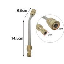 High Pressure Water Gun Car Wash Extension Rod Pressure Power Washer Gutter Cleaner Attachment Lance/Wand 1/4  Quick Connect Rod gray