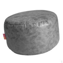 45cm apvalus džinsinio audinio osmanų pufas, sėdimoji dalis, pufas, užvalkalas, nekimštas Dark Gray gray