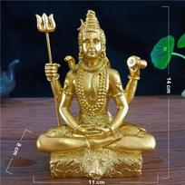Jade Color Shiva Statue Hindu Ganesha Vishnu Buddha Figurine Sculpture Room Office Home Decoration India God Feng Shui Crafts auksas