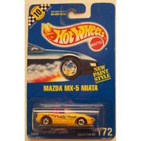 Hot Wheels Mainline Modeliukas Mazda MX-5 Miata Yellow Long card Guaranteed For Life (yra Sandėlyje)