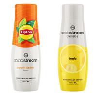 2x Lipton Ice Tea Peach Sodastream Syrup + Sodastream Tonic