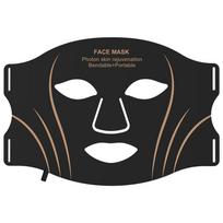 Colorful LED Silicone Skin Rejuvenation Mask - Portable Infrared Beauty Device Diamond - Geometric beige